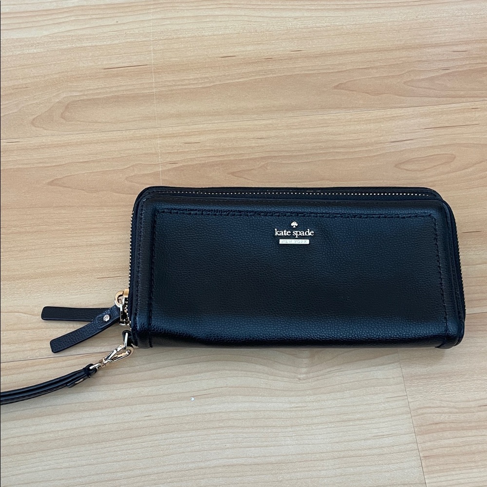 Kate Spade Black Zip-Around Wallet
